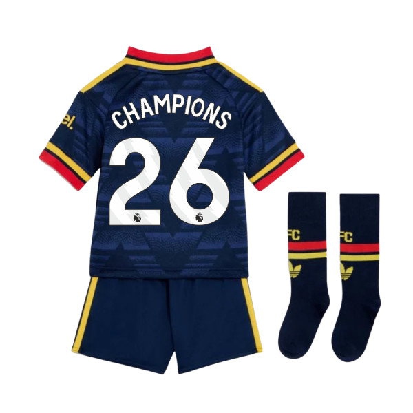 2026/27 Arsenal Mini Kit Away Uniform (Champions 26)